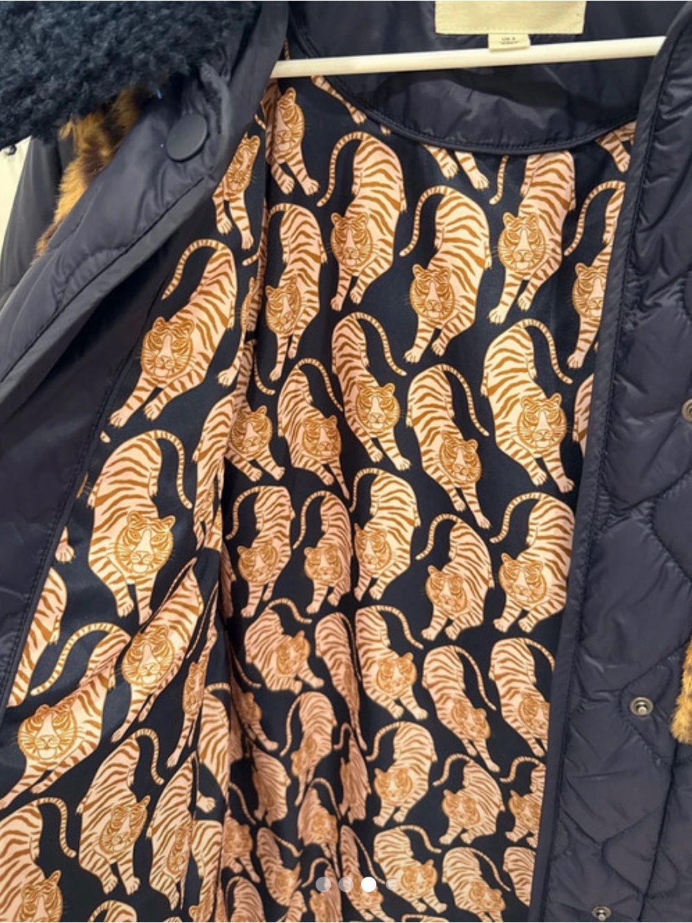 Boden Leopard Quilted Jacket - Picture 3 of 4
